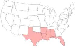 Location of teams in {{{title}}}