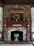 Fireplace on the entrance hall.