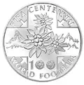 On 2004 Swiss coin.