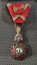 Badge of the Companion (4th Class) of Order of the White Elephant, design before 1909