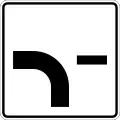 Direction of main road