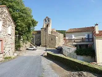 The church in the village of Taillet