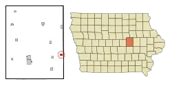 Location of Elberon, Iowa
