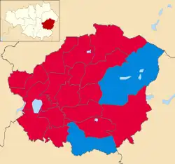 2011 results map