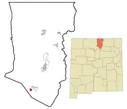 Location of Chamisal, New Mexico