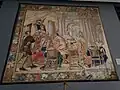 Tapestry which depicts Emperor Charles V granting the title of prince to Mikołaj "the Black" Radziwiłł in 1547