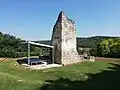 Temple ruin with stage
