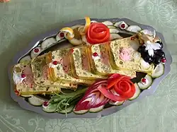 Basil salmon terrine