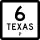 Business&nbsp;State Highway 6-P marker