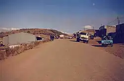 Main street of Thaba-Tseka