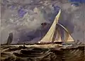 Alarm, largest yacht in the regatta