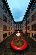 The Albany's courtyard