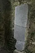 Graveslab of "The Brethren" depicting two knights