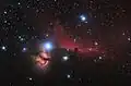 Flame Nebula and Horsehead Nebula