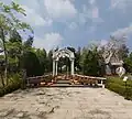 Happiness Bell Tower and Jourdeness Shop