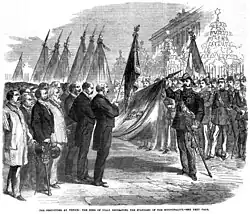 Decoration of the flag of Venice