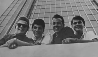 The Knickerbockers in 1965. Left to right: Buddy Randell, Beau Charles, Jimmy Walker, John Charles.
