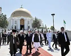 Türkmenbaşy Ruhy Mosque in Gypjak, Ashgabat, Turkmenistan