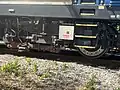 Third rail conductor shoe on DM30AC #514.