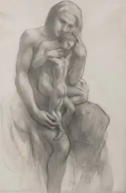 The Three are One, 1918 (Telfair Museums), also The Madman's frontispiece