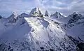 Aerial view of the west aspect of The Tusk