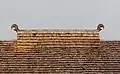 A "smoke outlet" in a reconstruction of a Viking longhouse at the Ancient Technology Centre, Cranborne, England