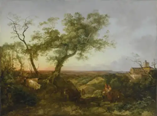 The Evening of a Summer's Day in the South of France by Philip James de Loutherbourg