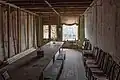The interior dining area of the old Stafford Hotel.