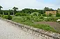 The recreated garden of the pars urbana in the Archaeological Park