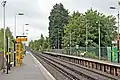 The view to the south of the station.