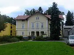 Municipal office in the centre of Tichá