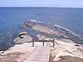 The limit for visitors walk.