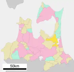 Location of Tōhoku