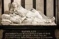 The alabaster effigy of Josina watches over the sleeping body of her husband Herman Frederik