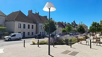 The town center