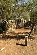 Camí de Cavalls sign. Stage 17, near Cales Coves.