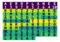Step 2: The columns from step 1 are written into the second grid (which has the key AEROPLANES).