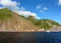 Tent Bay (left) and Fort Bay (right)