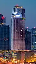 TriTower Residence includes two of the ten skyscrapers that are above 200 metres high.