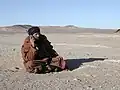 Thuraya phone in use