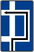 Indirect left turn