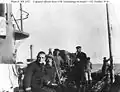 Two U.S. Navy officers captured when the submarine sank USS Ticonderoga on 30 September 1918. They are Lt. Frank L. Muller, USNRF (left), and Lt. (j.g) Junius H. Fulcher, USNRF.