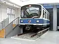 Cab section of car 7497 (renumbered to 6497) at the MVG-Museum