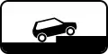 Park straddling curb (when minimum distance is possible)