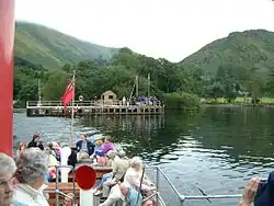 Raven leaving the jetty at Howtown.