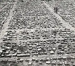 Baluba refugee camp near Elisabethville, 1962, during Congo Crisis
