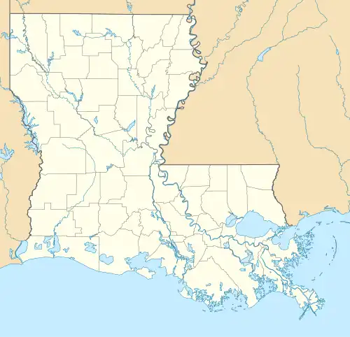 Located on the far eastern edge of Louisiana