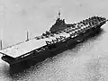 Leyte anchored in Guantanmo Bay in 1946