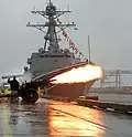 The commissioning of USS Sampson