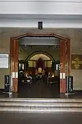 Entrance to Santísimo Rosario Parish Church
